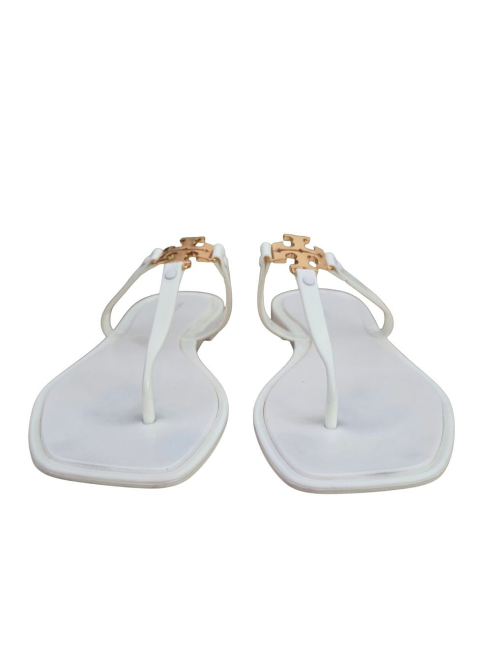 Tory Burch Roxanne Jelly Thong Sandals White 8 - Picture 4 of 7